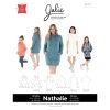 Jalie - Nathalie Funnel Neck Sweatshirt & Tunic Pattern (28 Sizes) -Croft Mill jalie nathalie wrap funnel neck sweatshirt and tunic cover