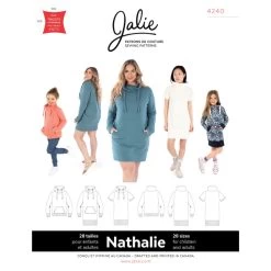 Jalie - Nathalie Funnel Neck Sweatshirt & Tunic Pattern (28 Sizes)
