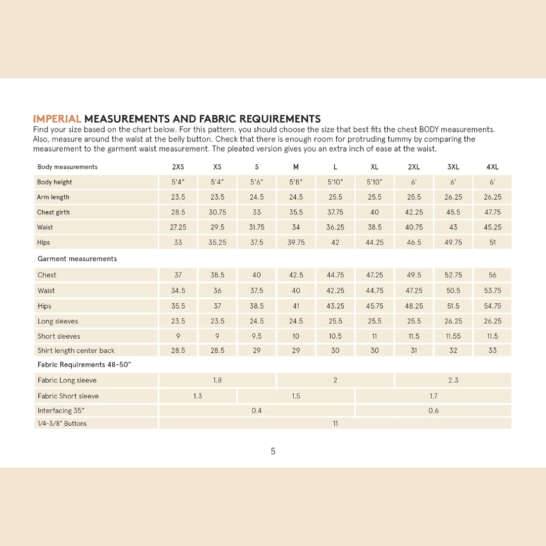 Wardrobe By Me - Men's Jensen Shirt Pattern (2XS-3XL) 4 Wardrobe By Me - Men's Jensen Shirt Pattern (2XS-3XL) - Image 2