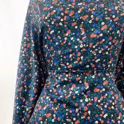 JK - Eleanor -Croft Mill jk patricia black liberty style floral multicoloured john kaldor cotton sateen shirting fabric close up