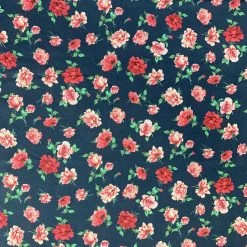 John Louden - Roses - Navy 8 John Louden - Roses - Navy -Croft Mill john louden roses navy pattern