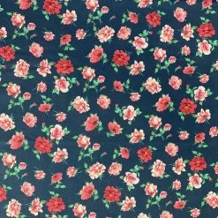 John Louden - Roses - Navy 9 John Louden - Roses - Navy -Croft Mill john louden roses navy pattern gallery