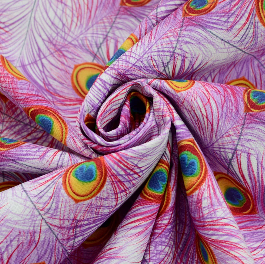 Cotton - Peacock Twerks - Pink 3 Cotton - Peacock Twerks - Pink