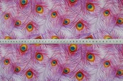 Cotton - Peacock Twerks - Pink 8 Cotton - Peacock Twerks - Pink -Croft Mill john louden true craft peacock twerk pink cotton fabric s