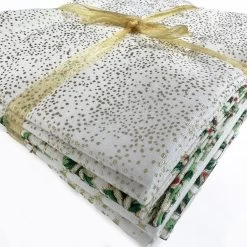 JL - Christmas Fat Quarter - Glitter And Gold
