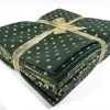 JL - Christmas Fat Quarter - Green Sparkle -Croft Mill john louden christmas cotton fabric fat quarter green sparkle