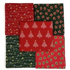 JL - Christmas Fat Quarter - Trailing Stars -Croft Mill john louden christmas cotton fabric fat quarter trailing star top