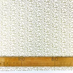 JL Christmas - Filigree Cream -Croft Mill john louden christmas cotton fabric filigree cream gold ruler