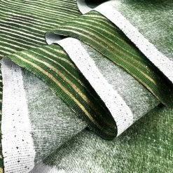 JL Christmas - Silent Night - Green 8 JL Christmas - Silent Night - Green -Croft Mill john louden christmas cotton fabric green gold stripe silent night fold