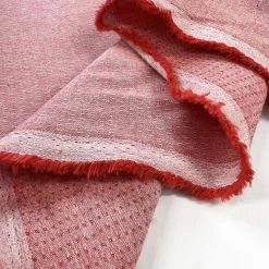 Jude - Red 7 Jude - Red -Croft Mill jude cotton trousering fabric red folds