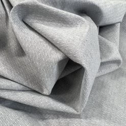 Jude - Silver -Croft Mill jude cotton trousering fabric silver close up