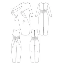 Named - Kielo Wrap Dress & Jumpsuit Pattern (UK 4-28) 21 Named - Kielo Wrap Dress & Jumpsuit Pattern (UK 4-28) -Croft Mill kielo wrap dress and jumpsuit pattern by named clothing nmp004 9