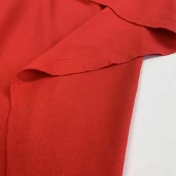 Interlock - Red -Croft Mill knitted cotton fabric interlock red fold
