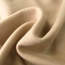 Knitted Mouflon Coating - Cream -Croft Mill knitted mouflon flannel fleece coating fabric cream cu