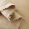 Knitted Mouflon Coating - Cream -Croft Mill knitted mouflon flannel fleece coating fabric cream fold