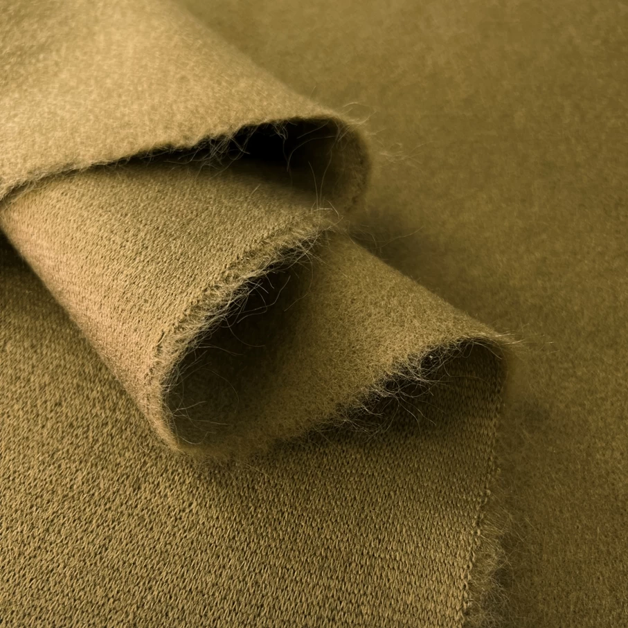 Knitted Mouflon Coating - Moss 3 Knitted Mouflon Coating - Moss
