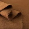Knitted Mouflon Coating - Pecan -Croft Mill knitted mouflon flannel fleece coating fabric pecan fold