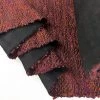Beau -Croft Mill knitted polyester acrylic boucle fabric beau rust red roll