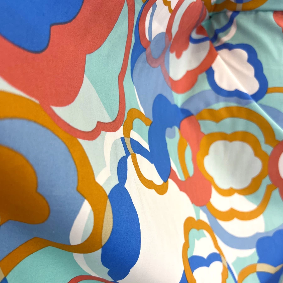 Pima Cotton Lawn - Oceans Coral 3 Pima Cotton Lawn - Oceans Coral