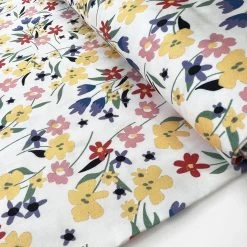 Leilani 7 Leilani -Croft Mill leilani white floral cotton pastel dress fabric roll