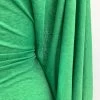 Linen Look Jersey 1 Linen Look Jersey -Croft Mill linen look jersey soft draping green material close up