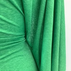 Linen Look Jersey -Croft Mill linen look jersey soft draping green material close up gallery