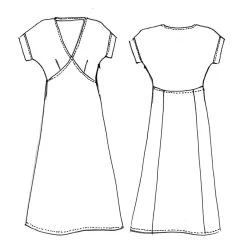 Tessuti - Lois Dress Sewing Pattern (AUS 6-16) -Croft Mill lois dress sketch