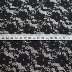 Stretch Black Dress Lace -Croft Mill loving the afternoon miss black floral lace dress fabric s