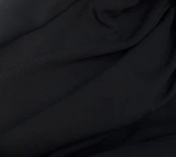 Lush -Croft Mill lush black viscose lightweight dress craft fabric c