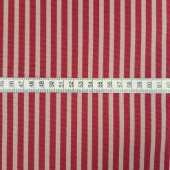 Luxe - Canvas - Henley Red 7 Luxe - Canvas - Henley Red -Croft Mill luxe water resistant canvas henley red water resistant striped canvas scaled fabric photo fabric photo