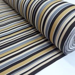 Luxe - Canvas - Regatta Beige -Croft Mill luxe water resistant canvas regatta beige water resistant striped multicoloured canvas fabric fabric photo