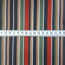 Luxe - Canvas - Regatta Red -Croft Mill luxe water resistant canvas regatta red water resistant striped multicoloured canvas fabric scale fabric photo