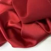Luxury Satin Backed Crepe - Red -Croft Mill luxury satin backed crepe red dressmaking fabric cu1