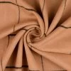 Madison - Tan -Croft Mill madison tan wool polyester brown check coating fabric twist