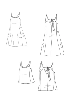Maison Fauve - Paola Dress & Top Pattern 23 Maison Fauve - Paola Dress & Top Pattern -Croft Mill maison fauve paola sketch