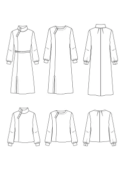 Maison Fauve - Soliflore Dress Blouse Pattern -Croft Mill maison fauve soliflore dress blouse pattern sketch gallery