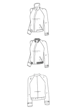 Maison Fauve - Sunset Jacket Pattern -Croft Mill maison fauve sunset jacket sketch