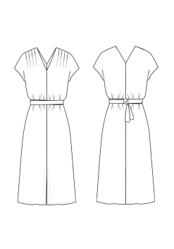 Maison Fauve - Transat Dress Pattern -Croft Mill maison fauve transat dress sewing pattern sketch gallery