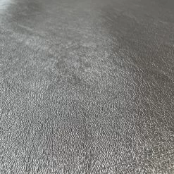Leatherette - Pewter 7 Leatherette - Pewter -Croft Mill metallic leatherette fabric grey pewter full