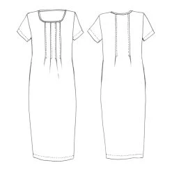 Tessuti - Milenda Dress Sewing Pattern (Sizes XXS-XL) -Croft Mill milenda dress sketch