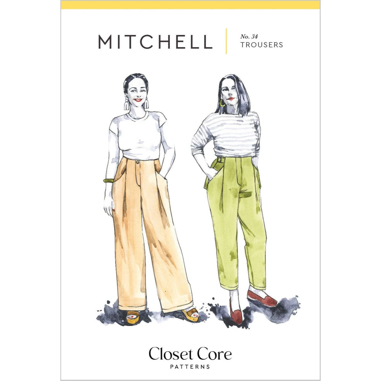 Closet Core Patterns - Mitchell Trousers Pattern (Sizes 0-20) 3 Closet Core Patterns - Mitchell Trousers Pattern (Sizes 0-20)