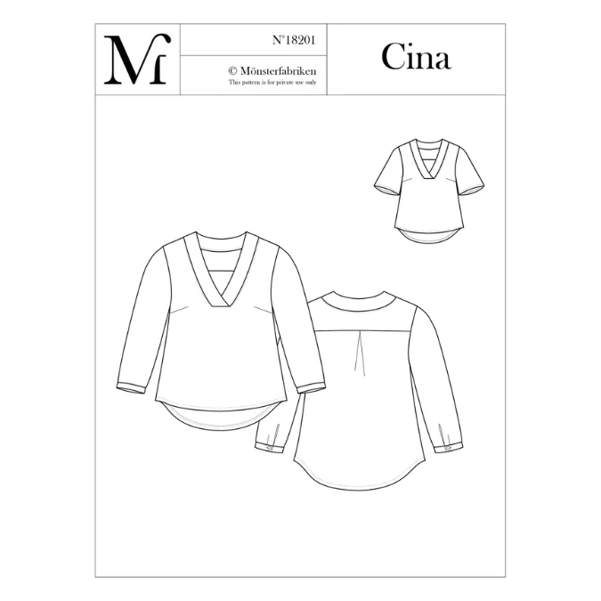 Monsterfabriken - Cina Top Pattern (96-116cm Chest) 3 Monsterfabriken - Cina Top Pattern (96-116cm Chest)
