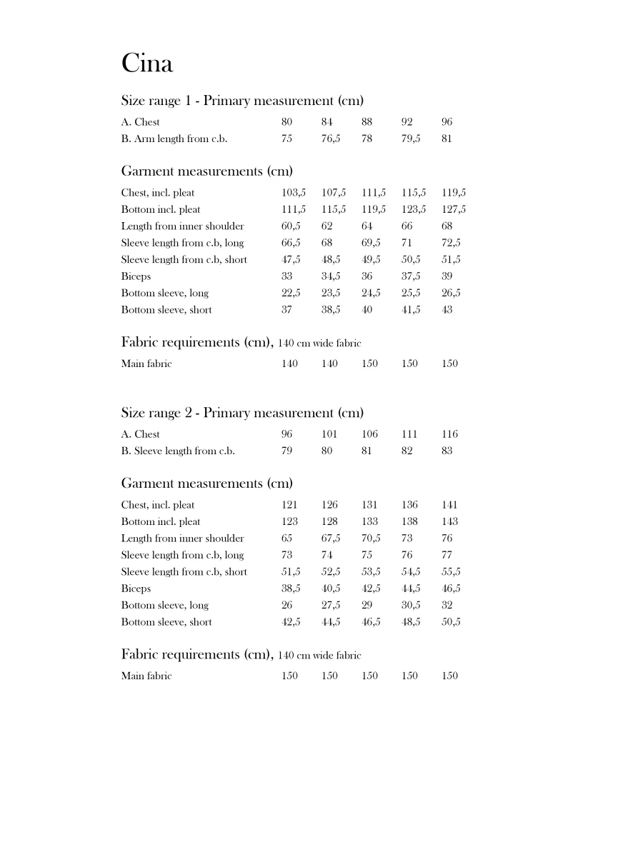 Monsterfabriken - Cina Top Pattern (96-116cm Chest) 4 Monsterfabriken - Cina Top Pattern (96-116cm Chest) - Image 2
