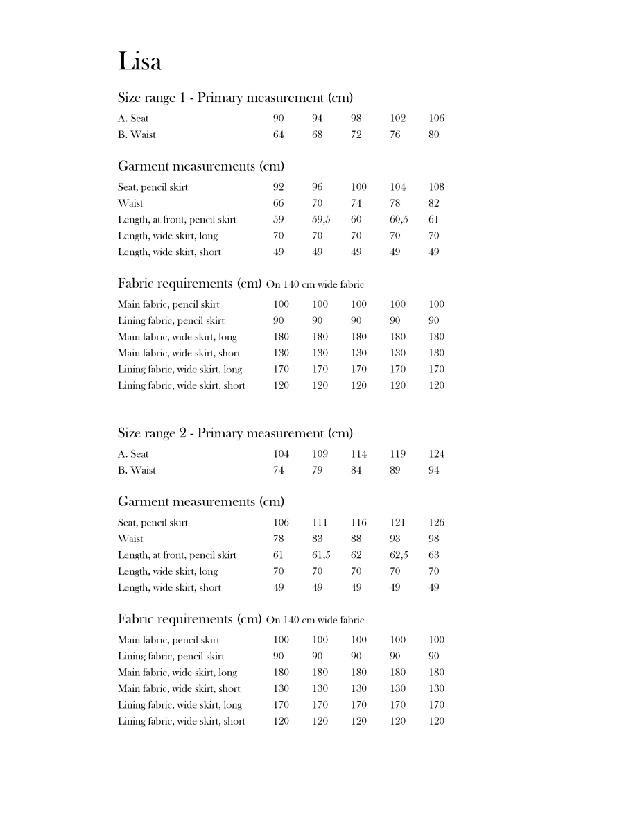 Monsterfabriken - Lisa Skirt Pattern (90-106cm Hip) 4 Monsterfabriken - Lisa Skirt Pattern (90-106cm Hip) - Image 2