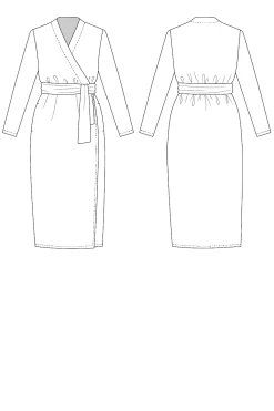 Named - Olivia Wrap Dress Pattern (UK 4-28) -Croft Mill named clothing olivia wrap dress pattern