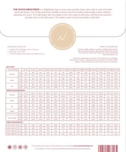 Named - Olivia Wrap Dress Pattern (UK 4-28) -Croft Mill named clothing olivia wrap dress pattern back
