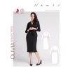Named - Olivia Wrap Dress Pattern (UK 4-28) 1 Named - Olivia Wrap Dress Pattern (UK 4-28) -Croft Mill named clothing olivia wrap dress pattern front