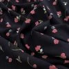 Viscose Jersey - Navy Rose -Croft Mill navya rose navy pink floral viscose elastane knitted jersey fabric cu