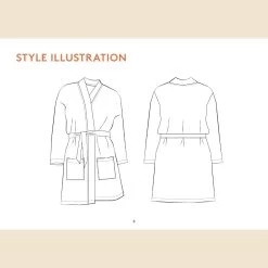 Wardrobe By Me - Norma Jean Wrap Pattern (Sizes 0-24) -Croft Mill norma jean wrap pattern wardrobe by me sketch