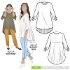Style Arc - Oakley Knit Tunic Sewing Pattern (UK 18-30) -Croft Mill oakley knit tunic pattern vy style arc cover